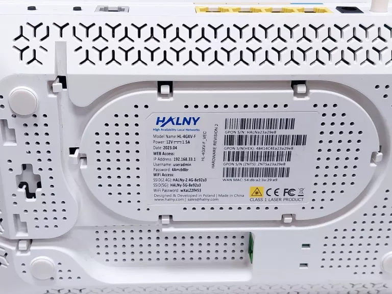 ROUTER HALNY HL-4GXV-F GPON ONT WIFI N/AC/AX WIFI 6