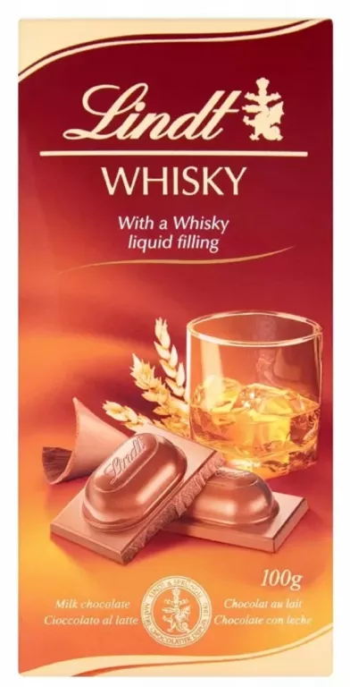 CZEKOLADA LINDT WHISKY MLECZNA 100G