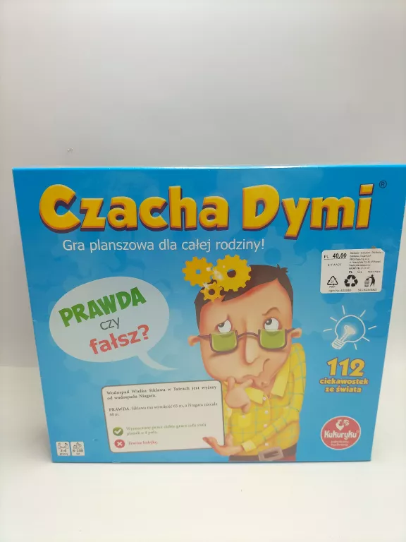 GRA PLANSZOWA CZACHA DYMI PRAWDA CZY FAŁSZ