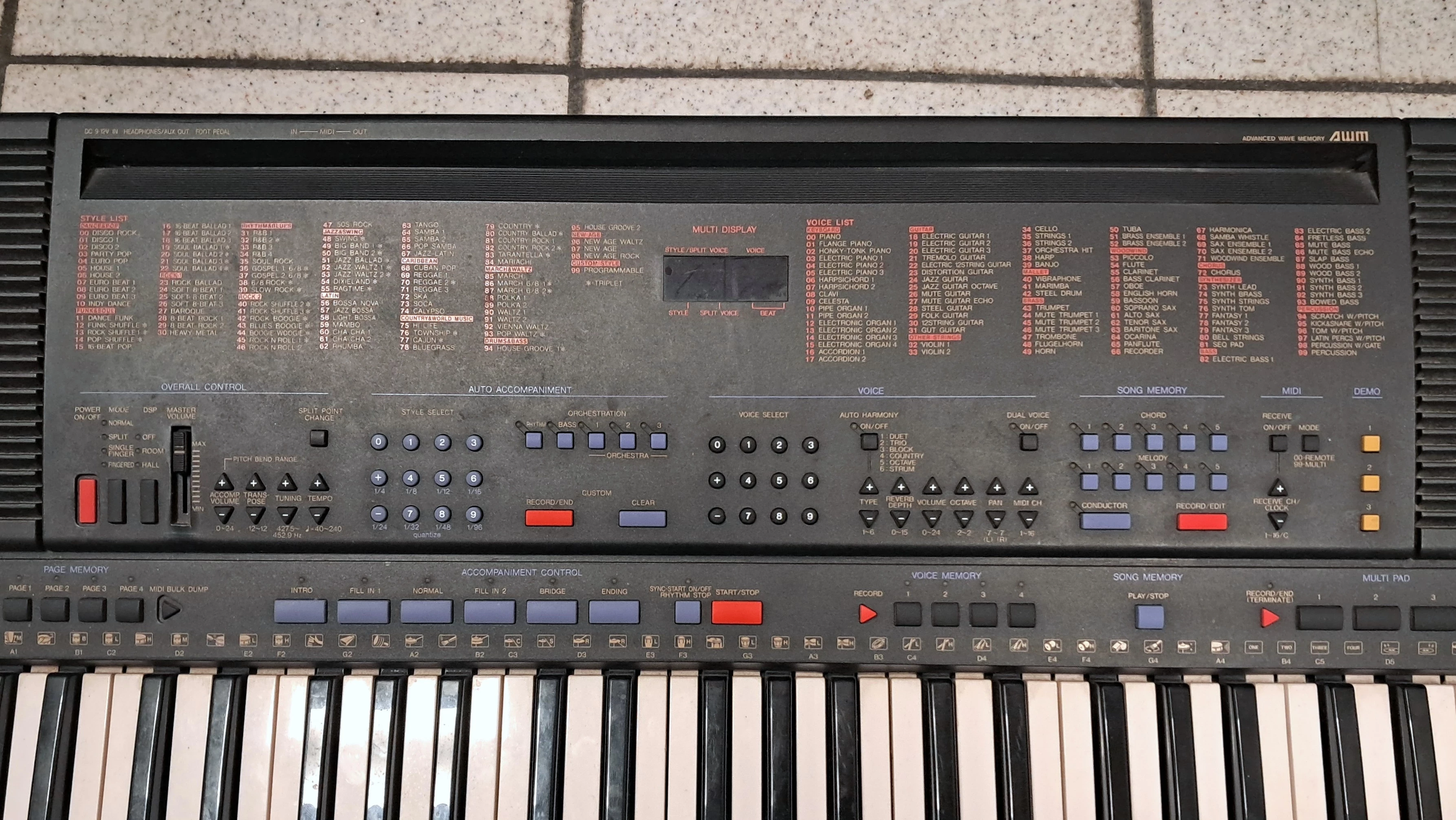 keyboard-yamaha-psr-600-model-psr-600