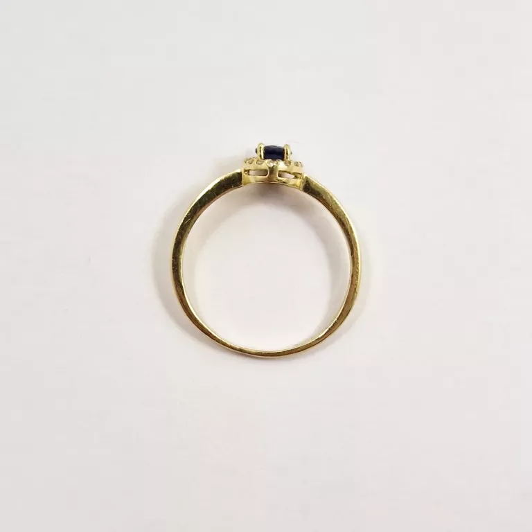 ZŁOTY PIERŚCIONEK [585; 1,72 G; R 16] CYRKONIA