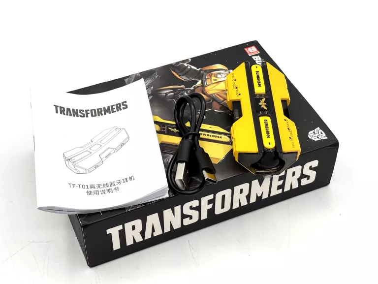 SŁUCHAWKI TWS TRANSFORMERS TF-T01 BUMBLEBEE (ŻÓŁTE)