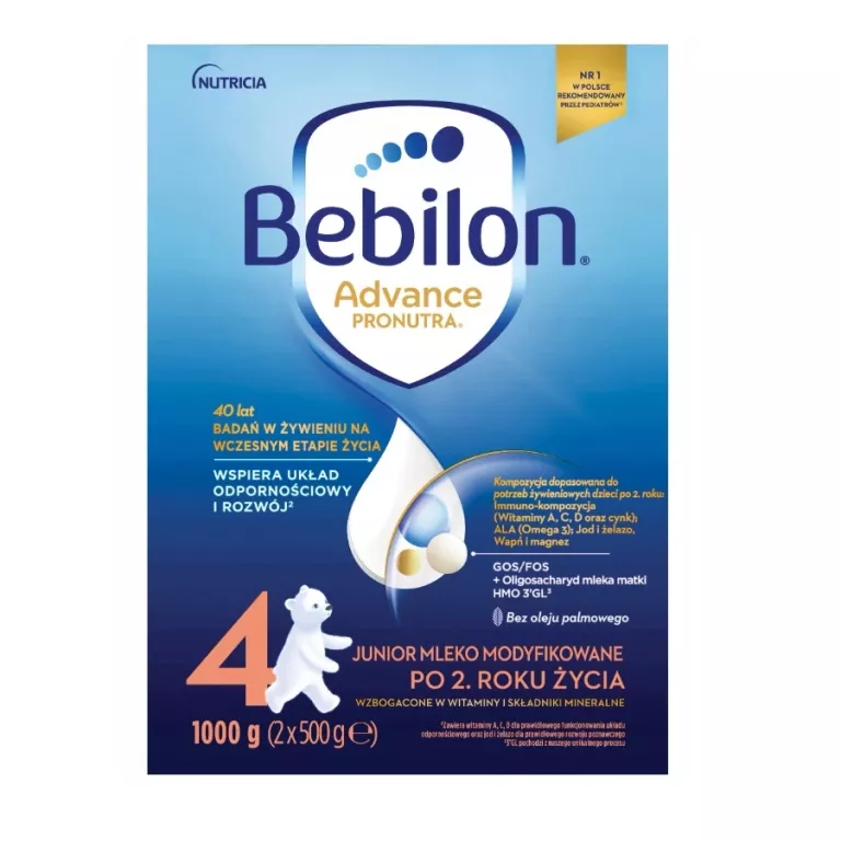 BEBILON 4 MLEKO MODYFIKOWANE ADVANCE PRONUTRA 1000 G