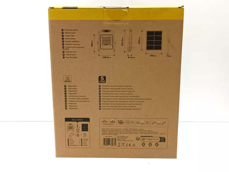 INSPIRE NAŚWIETLACZ SOLAR 1000LM