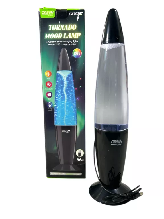 LAMPA CIEMNA NIEBIESKA LAWA