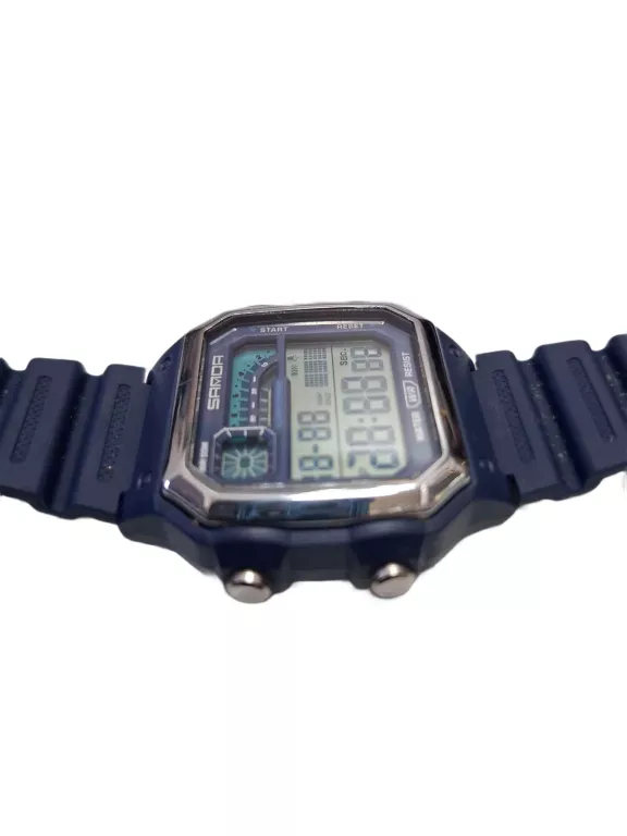 ZEGAREK MĘSKI CYFROWY SANDA NIEBIESKI