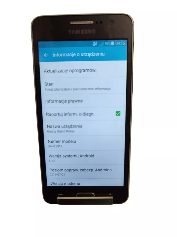 TELEFON SMARTFON SAMSUNG GALAXY GRAND PRIME SM-G531F 8GB 355313073841593