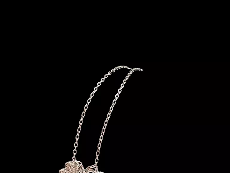 SREBRNA BRANSOLETKA Z KONICZYNKAMI W.1,55G P.925 DŁ.18,5CM