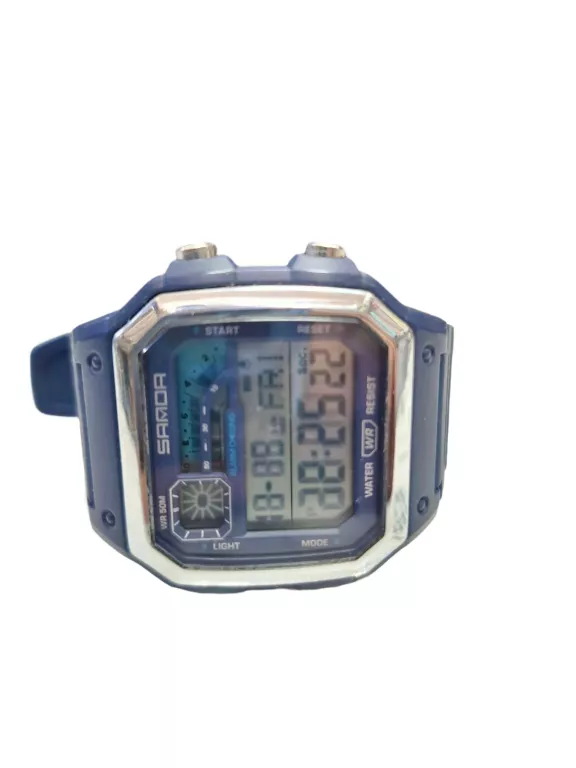 ZEGAREK MĘSKI CYFROWY SANDA NIEBIESKI