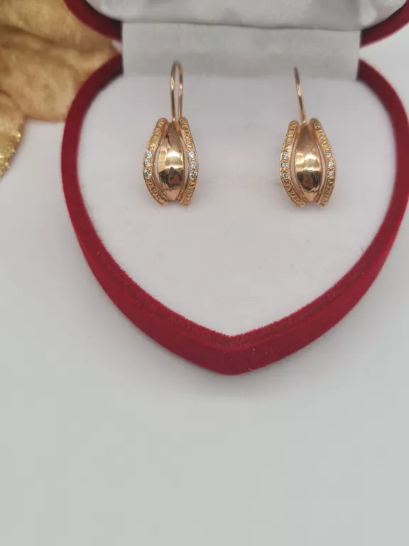 KLASYCZNE ZŁOTE  KOLCZYKI 585 3,5G