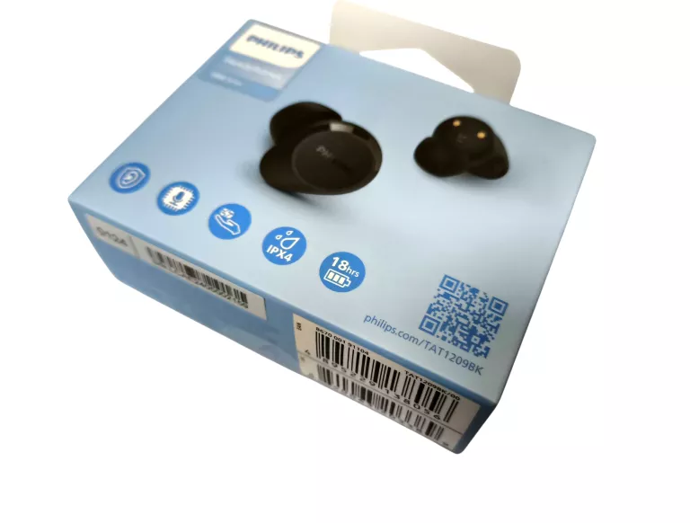 SŁUCHAWKI BEZPRZEWODOWE DOKANAŁOWE PHILIPS TAT1209BK/00