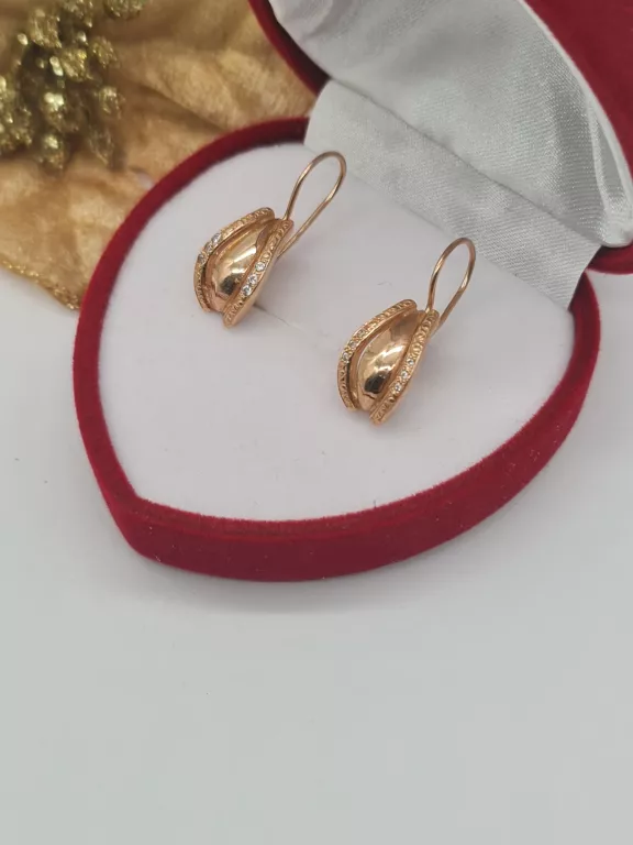 KLASYCZNE ZŁOTE  KOLCZYKI 585 3,5G