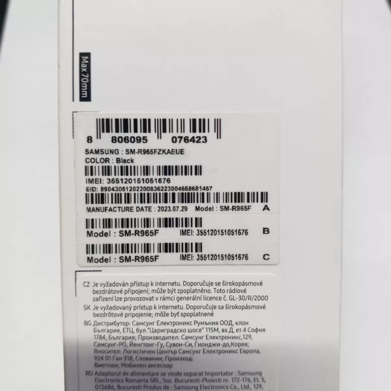 SMARTWATCH SAMSUNG GALAXY WATCH 6 CLASSIC KOMPLET