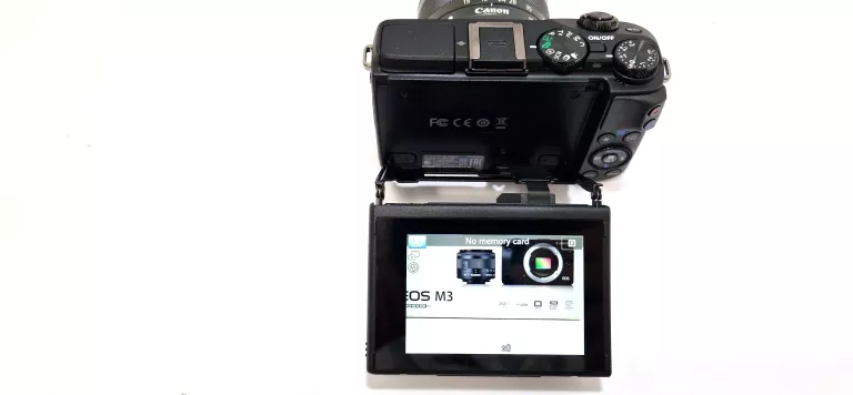 aparat-canon-eos-m3-obiektyw-ef-m15-45-is-stm-ladpasekbateria-stan-bdb-model-canon-eos-m3
