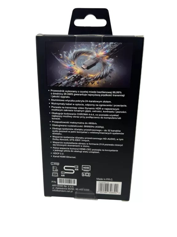 KABEL GÖTZE & JENSEN HCG03G8K-A A HDMI - HDMI 3 M