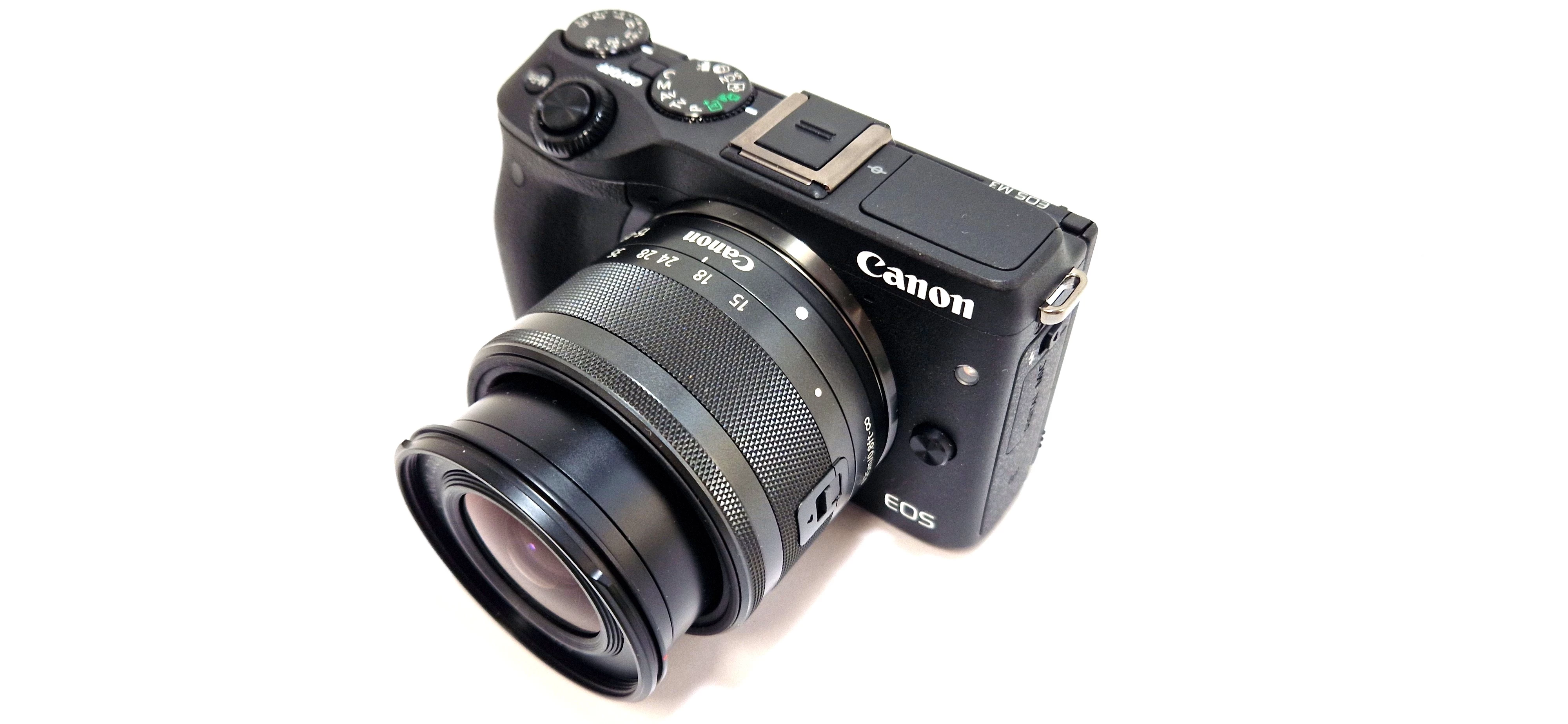 aparat-canon-eos-m3-obiektyw-ef-m15-45-is-stm-ladpasekbateria-stan-bdb-ean-gtin-4549292072891