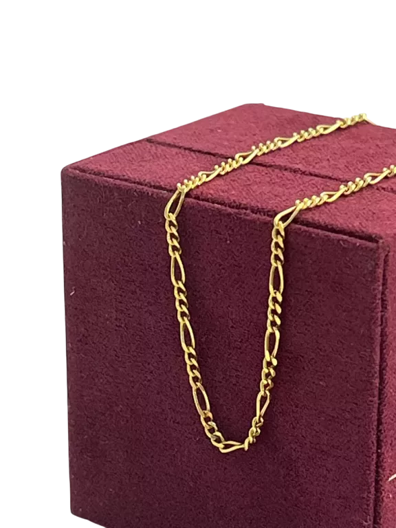 ZŁOTY ŁAŃCUSZEK FIGARO P585 W1,66 DŁ45CM SZER1MM