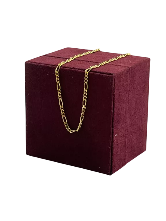 ZŁOTY ŁAŃCUSZEK FIGARO P585 W1,66 DŁ45CM SZER1MM