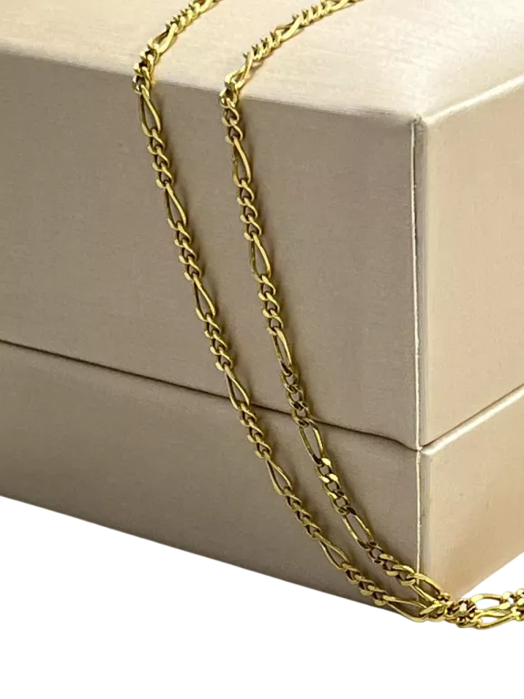 ZŁOTY ŁAŃCUSZEK FIGARO P585 W1,66 DŁ45CM SZER1MM