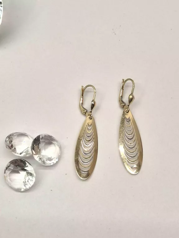 PIĘKNE DŁUGIE KOLCZYKI 585 2,23G