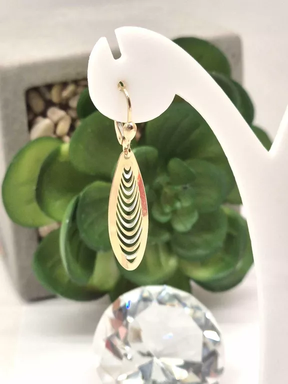 PIĘKNE DŁUGIE KOLCZYKI 585 2,23G