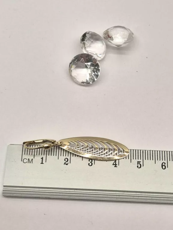 PIĘKNE DŁUGIE KOLCZYKI 585 2,23G