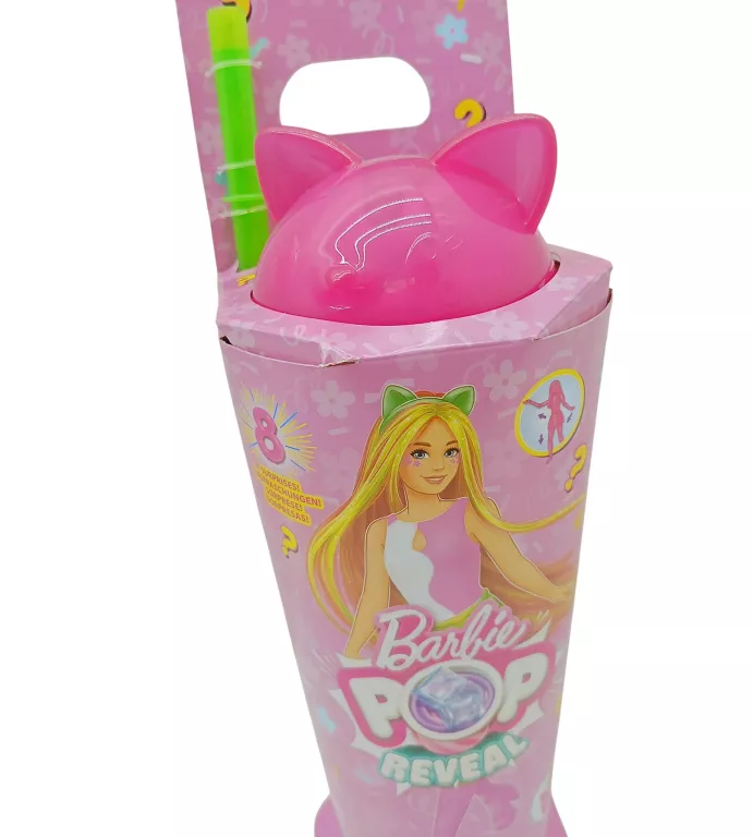 BARBIE POP  REVEAL KOTEK ZIELONA SŁOMKA