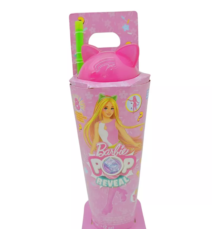 BARBIE POP  REVEAL KOTEK ZIELONA SŁOMKA