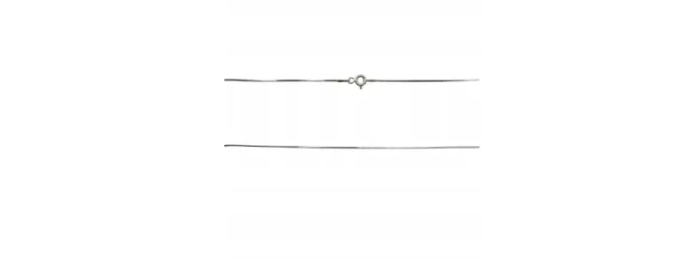 ŚLICZNY SREBRNY ŁAŃCUSZEK ŻYŁKA 2,65G | P:925 | 50CM