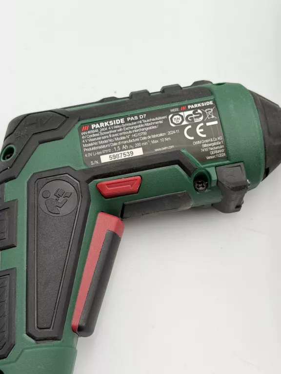 WKRĘTAK PARKSIDE PAS 4 D7 ZESTAW