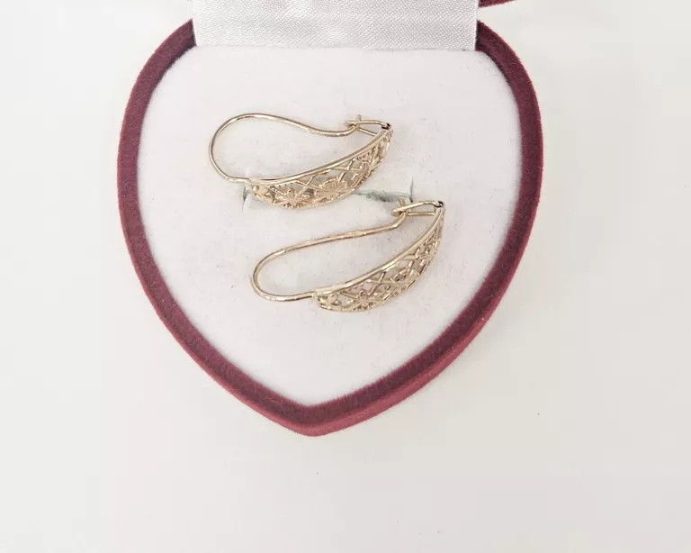 WYRÓB JUBILERSKI UŻYWANY ZŁOTE KOLCZYKI 585/3G