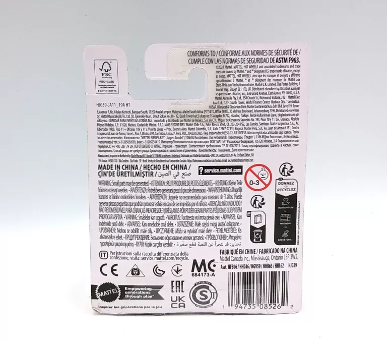 HOT WHEELS MONSTER TRUCK POMARAŃCZOWY