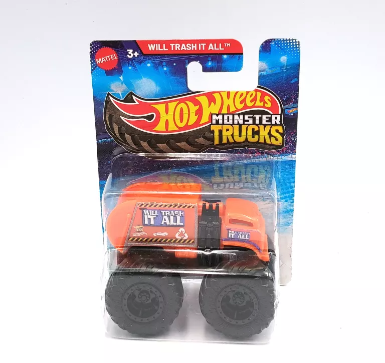 HOT WHEELS MONSTER TRUCK POMARAŃCZOWY