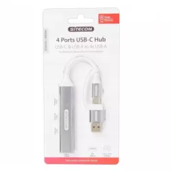 HUB USB-C & USB-A DO 4 X USB-A SITECOM DO WINDOWS, APPLE K137/23