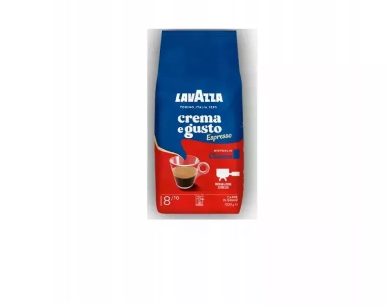 LAVAZZA CREMA GUSTO 8/10 ESPRESSO CLASSICO 1KG ZIARNISTA