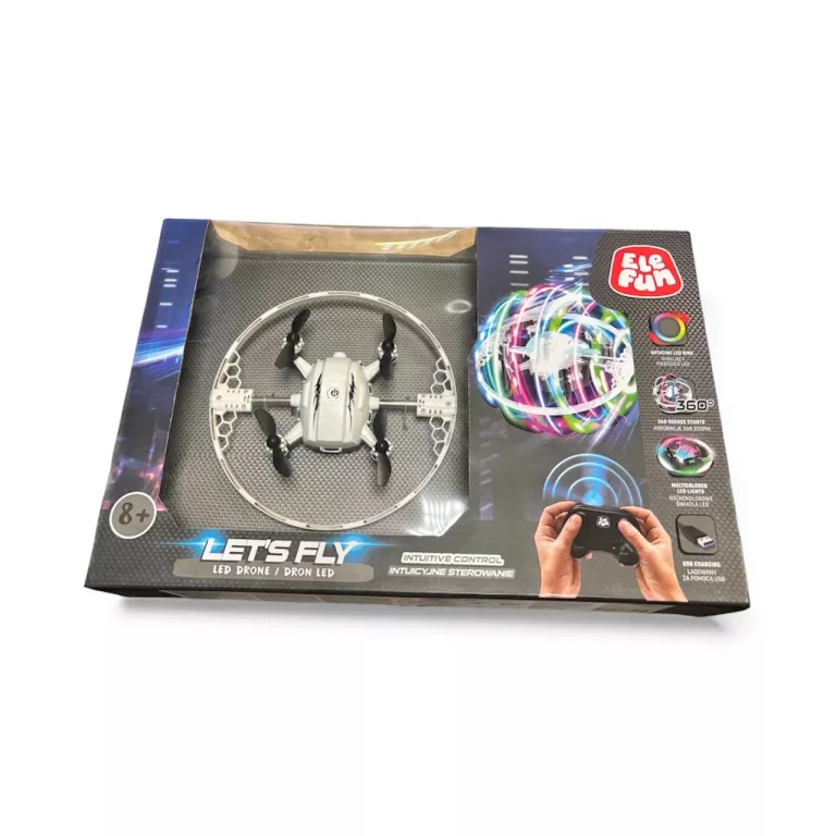 DRON LED FX-41B ELEFUN DRON LED AKROBACJE 360° 3 TRYBY PRĘDKOŚCI
