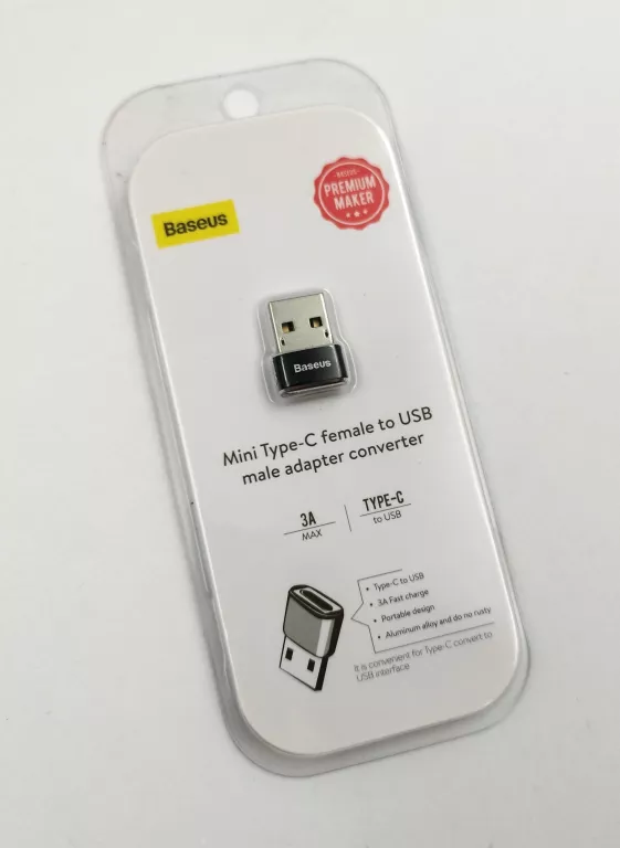 ADAPTER PRZEJŚCIÓWKA BASEUS USB-C NA USB
