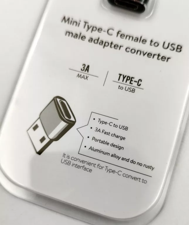ADAPTER PRZEJŚCIÓWKA BASEUS USB-C NA USB