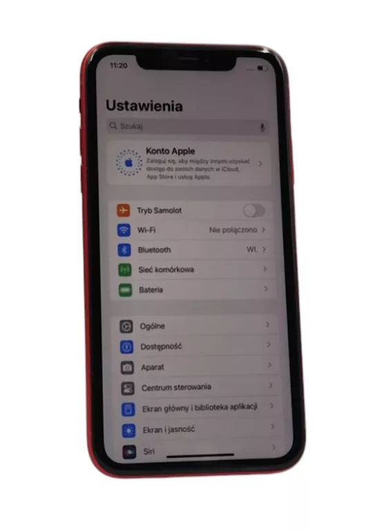 TELEFON APPLE IPHONE XR 3/64 GB 6,10" CZERWONY BATERIA 93%