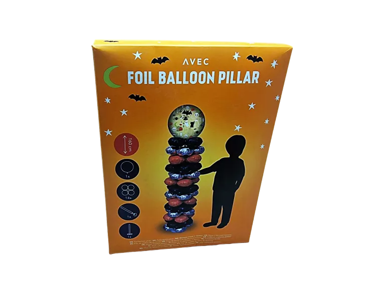 SŁUP BALONÓW FOLIOWYCH NA HALLOWEEN AVEC