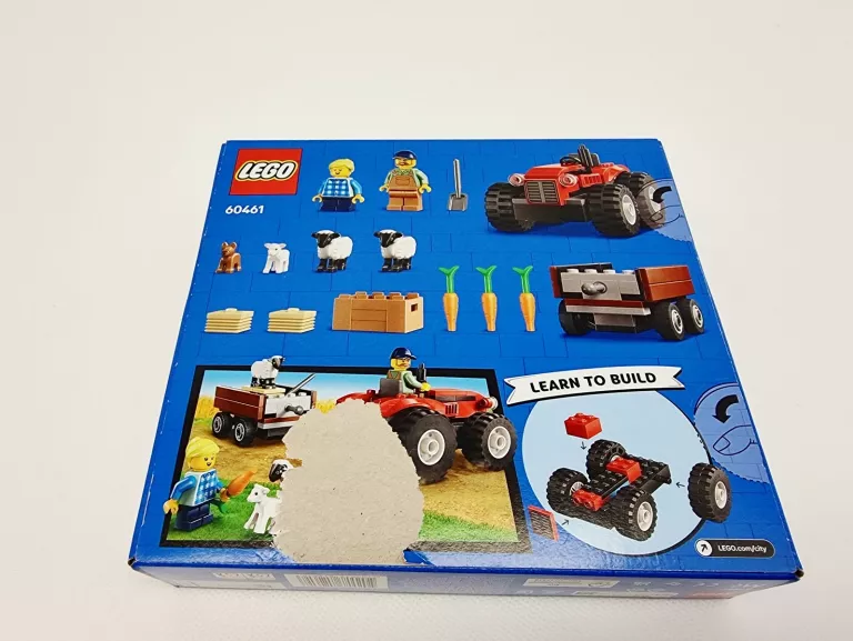 LEGO 60461 CITY CZERWONY TRAKTOR Z PRZYCZEPĄ I OWCĄ