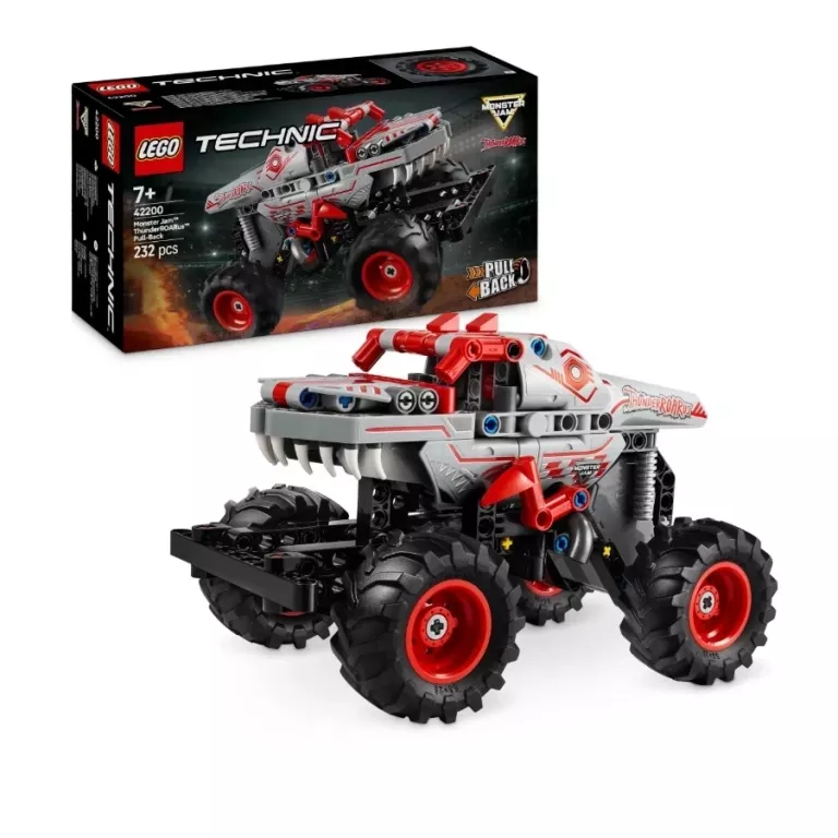 LEGO TECHNIC 42200 MONSTER JAM THUNDERROARUS Z SILNIKIEM NAKRĘCANYM