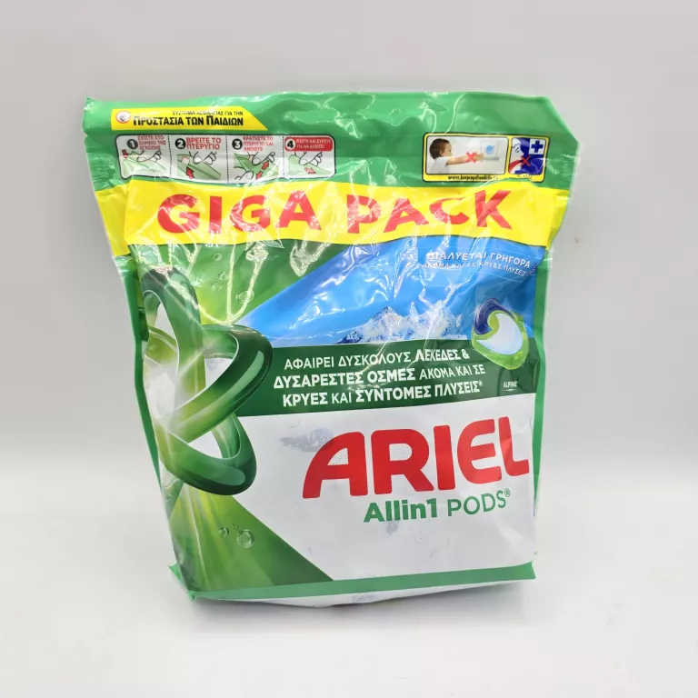 KAPSUŁKI DO PRANIA BIAŁEGO ARIEL MOUNTAIN SPRING ALLIN1 60SZT