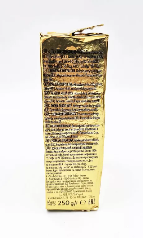 KAWA MIELONA LAVAZZA QUALITA ORO / 100% ARABICA / 250G