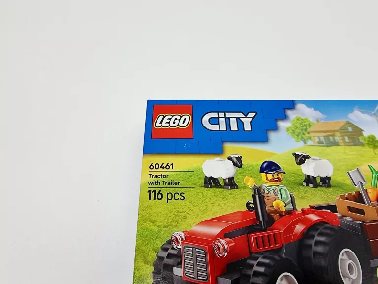 LEGO 60461 CITY CZERWONY TRAKTOR Z PRZYCZEPĄ I OWCĄ