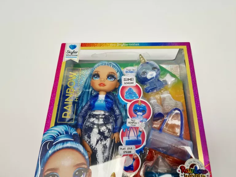 RAINBOW HIGH LALKA FASHION BŁYSZCZĄCA SKYLER BRADSHAW BLUE SLIME