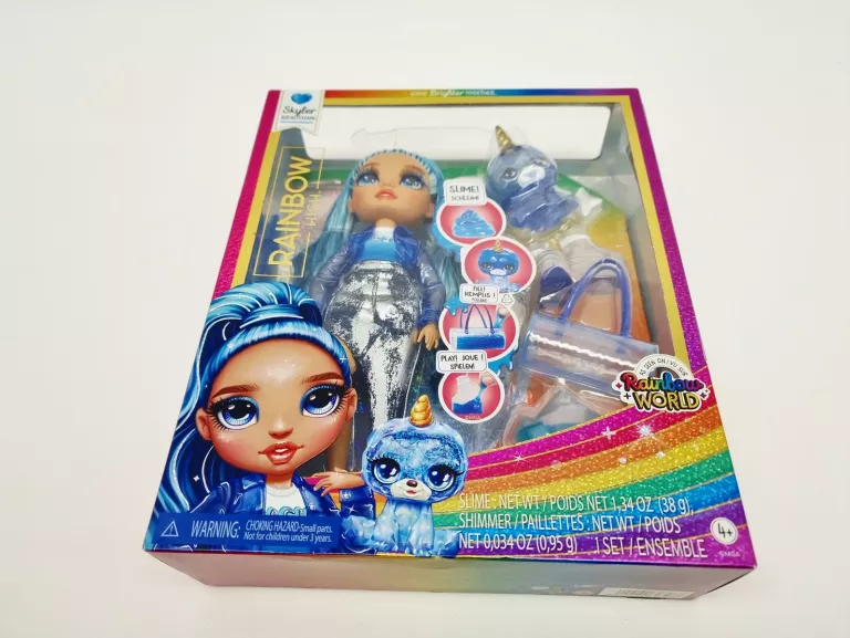 RAINBOW HIGH LALKA FASHION BŁYSZCZĄCA SKYLER BRADSHAW BLUE SLIME