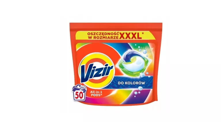 KAPSUŁKI DO PRANIA VIZIR ALL IN 1 COLOR 50 SZTUK DO KOLORU