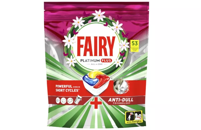 KSPUSŁKI DO ZMYWARKI FAIRY PLATINUM PLUS ALL IN ONE , 53 SZT