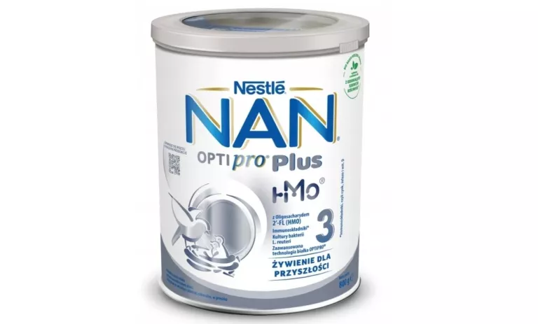 NAN OPTIPRO PLUS 3 HMO PRODUKT NA BAZIE MLEKA DLA MAŁYCH DZIECI 800 G